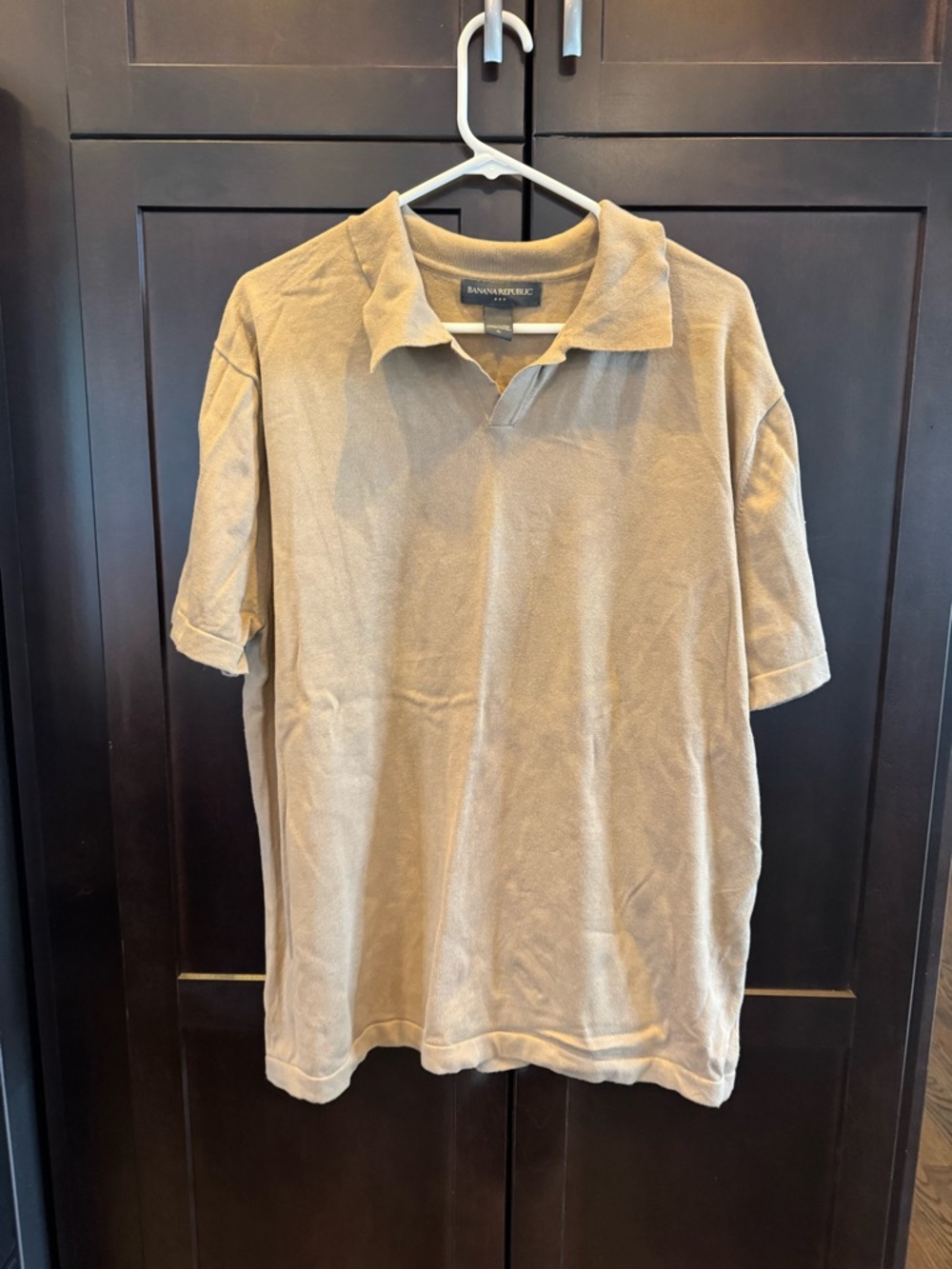 Banana Republic Men's Beige Polo Shirt